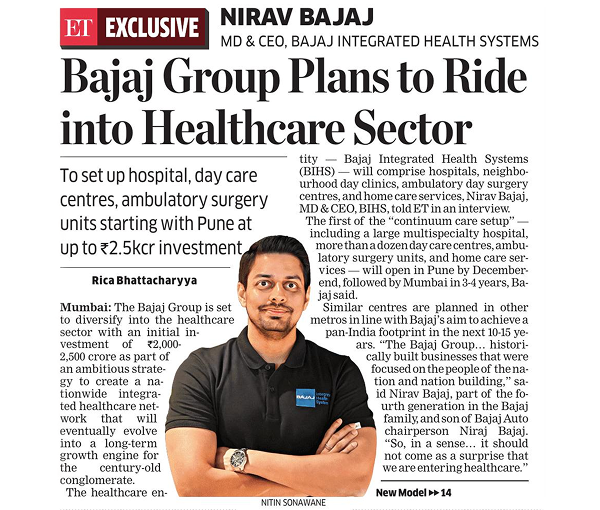 Bajaj Group Plans to Ride into Healthcare Sector
